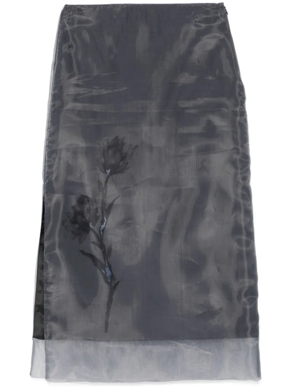 Organza Midi Skirt