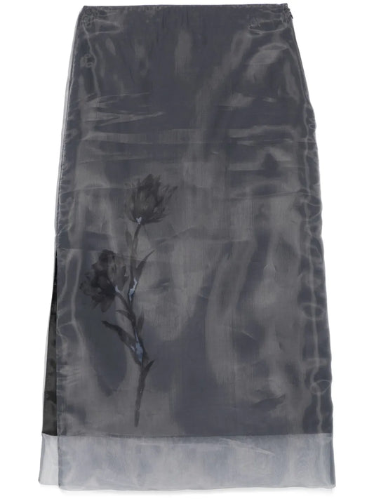 Organza Midi Skirt
