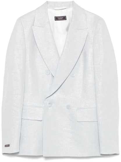 Double-Breasted Lurex Blazer