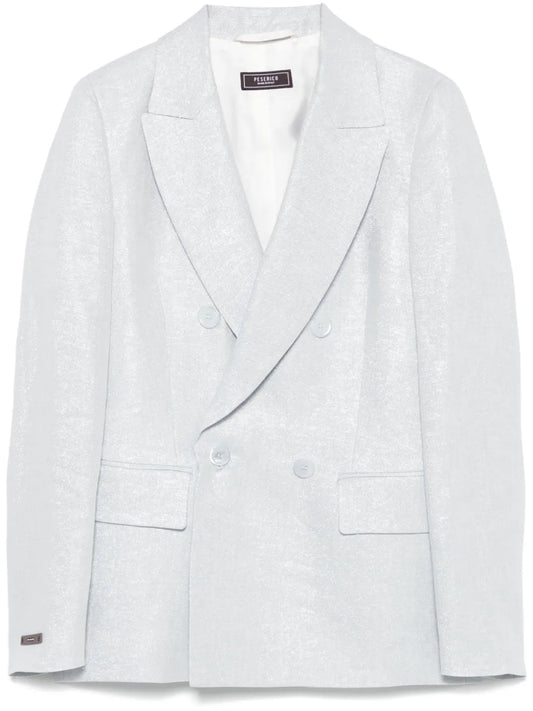 Double-Breasted Lurex Blazer