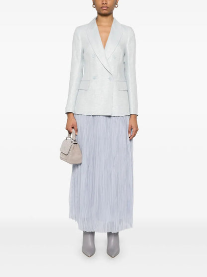 Double-Breasted Lurex Blazer