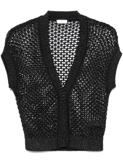 Tricot-Knit Cardigan