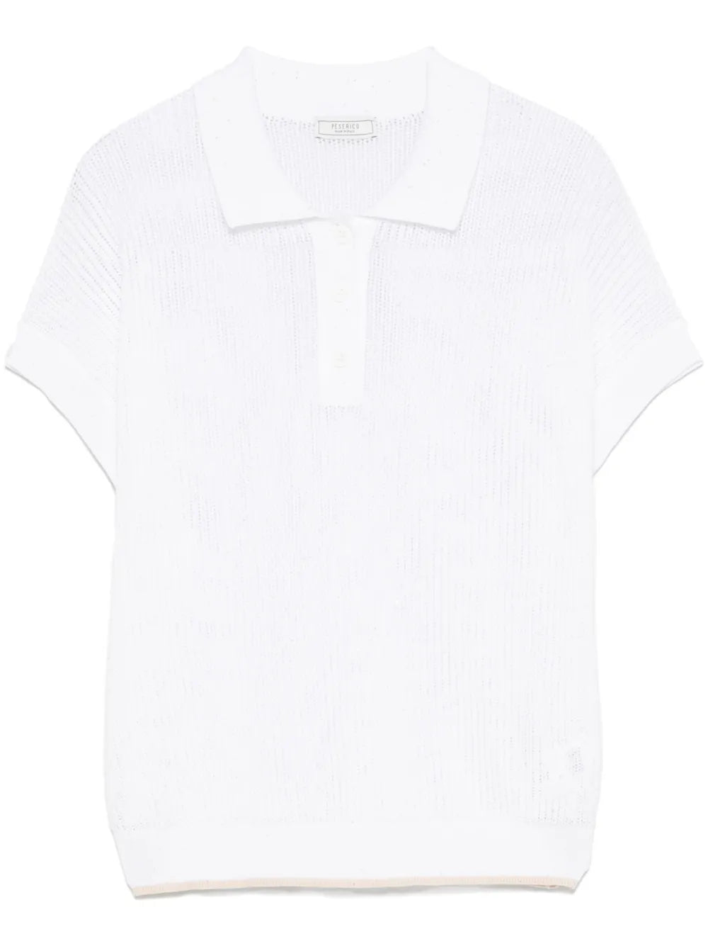 Sequin-Embellished Polo Top