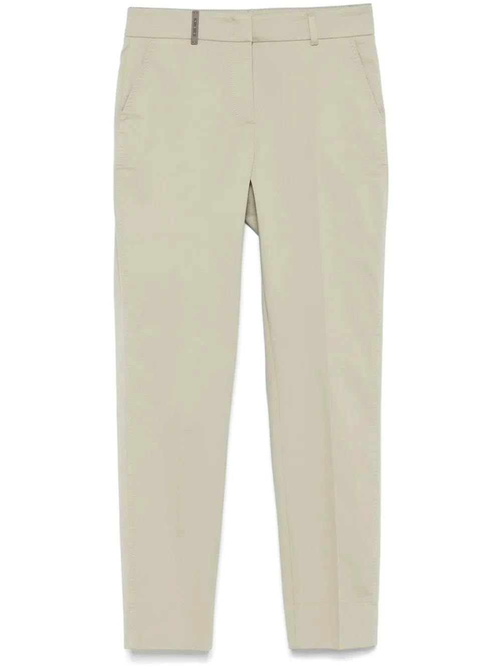 Pressed-Crease Tapered-Leg Trousers