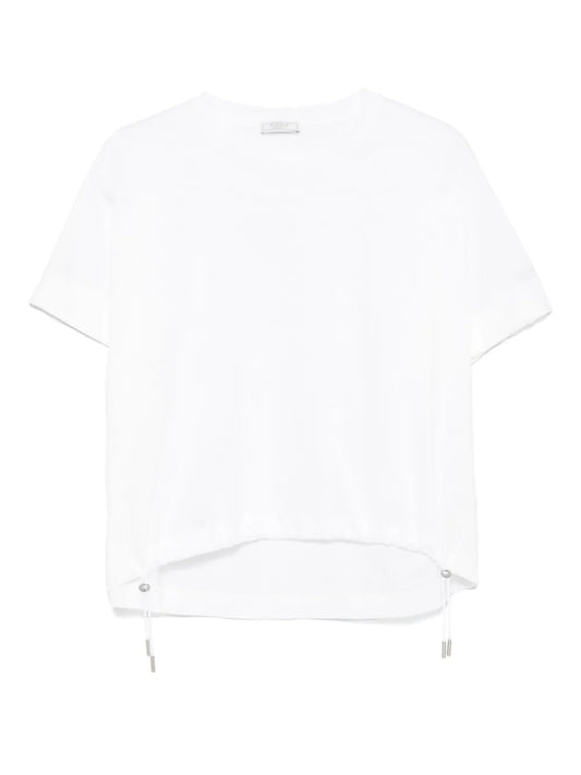 Drawstring-Hem T-Shirt