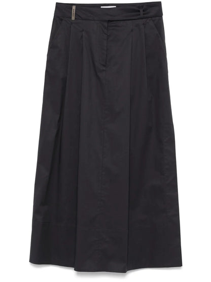 Pleated Maxi Skirt