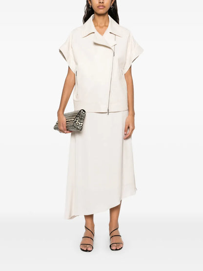 Satin Midi Skirt