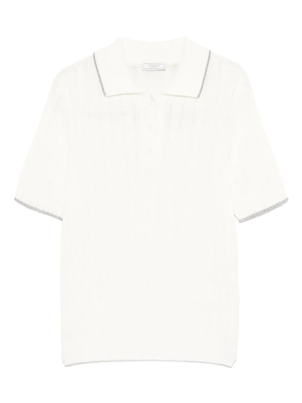 Cable-Knit Polo Shirt