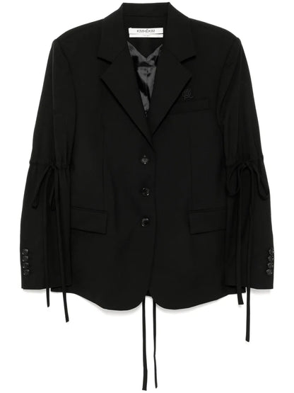 Embroidered Logo Blazer