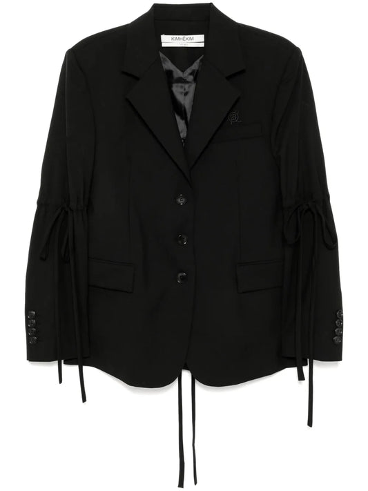 Embroidered Logo Blazer