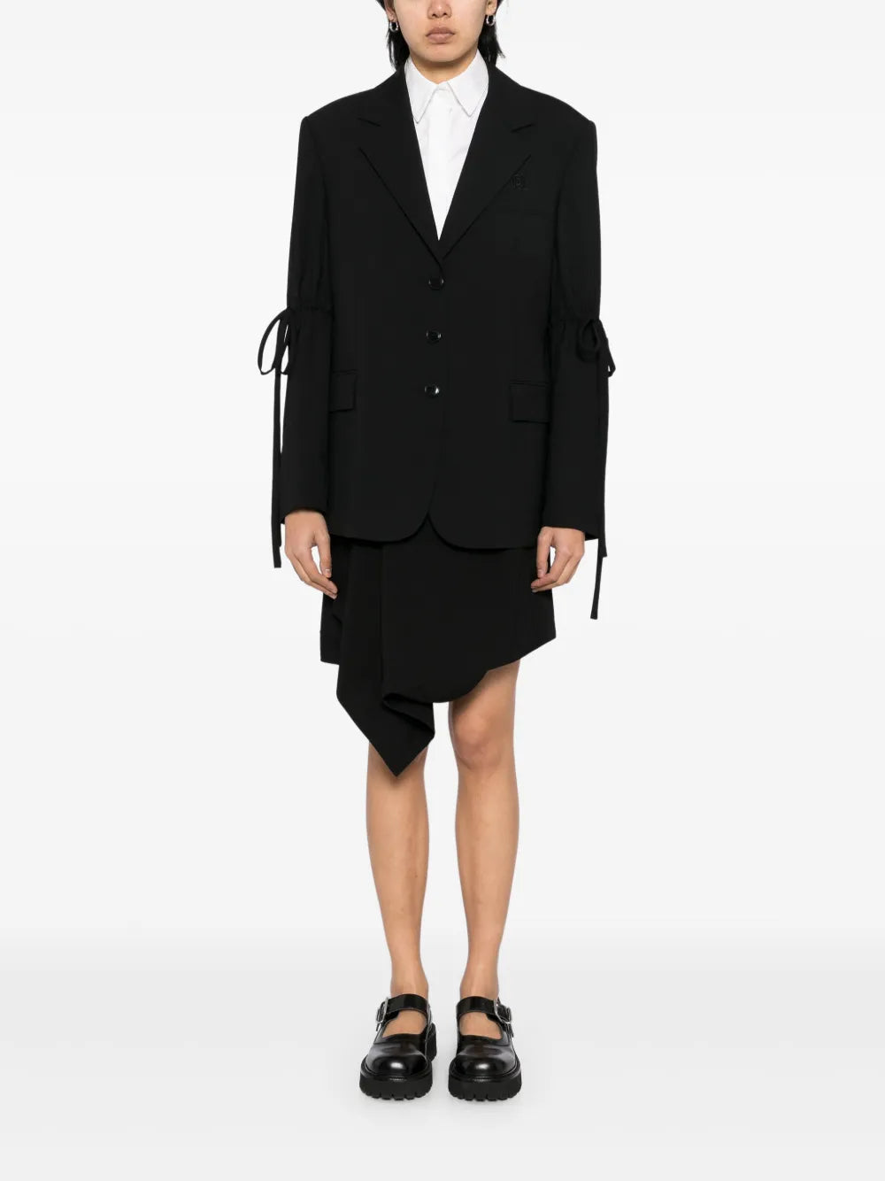 Embroidered Logo Blazer
