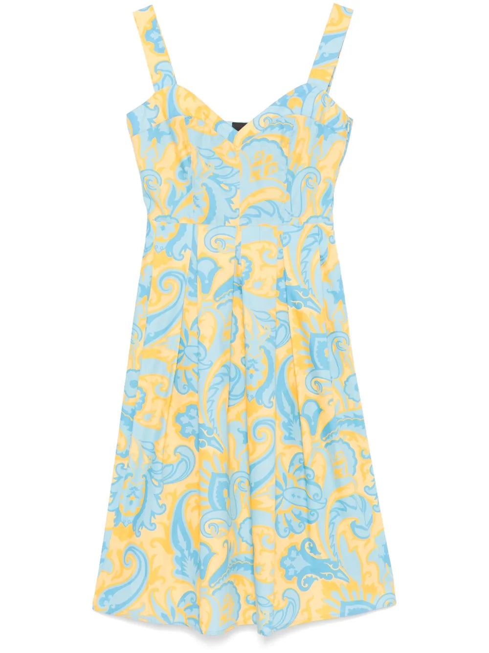 Printed Cotton Midi Dress