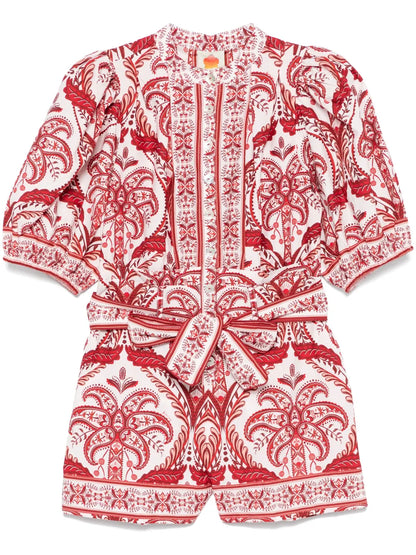 Tropical Cameo Romper