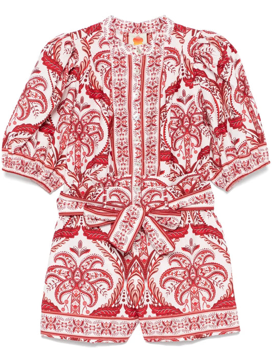 Tropical Cameo Romper