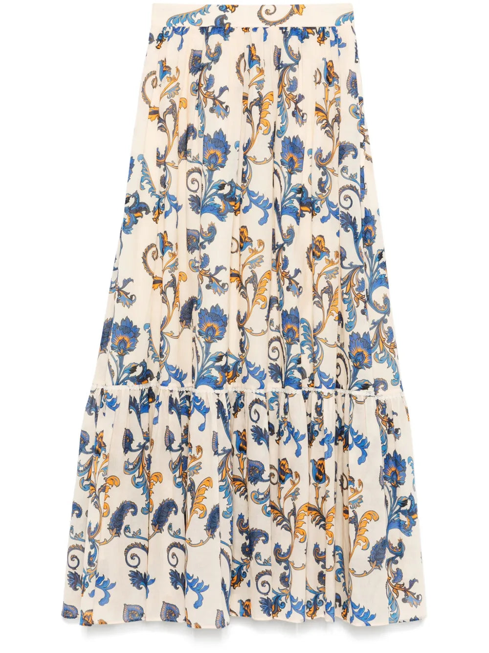 Paisley-Print Maxi Skirt