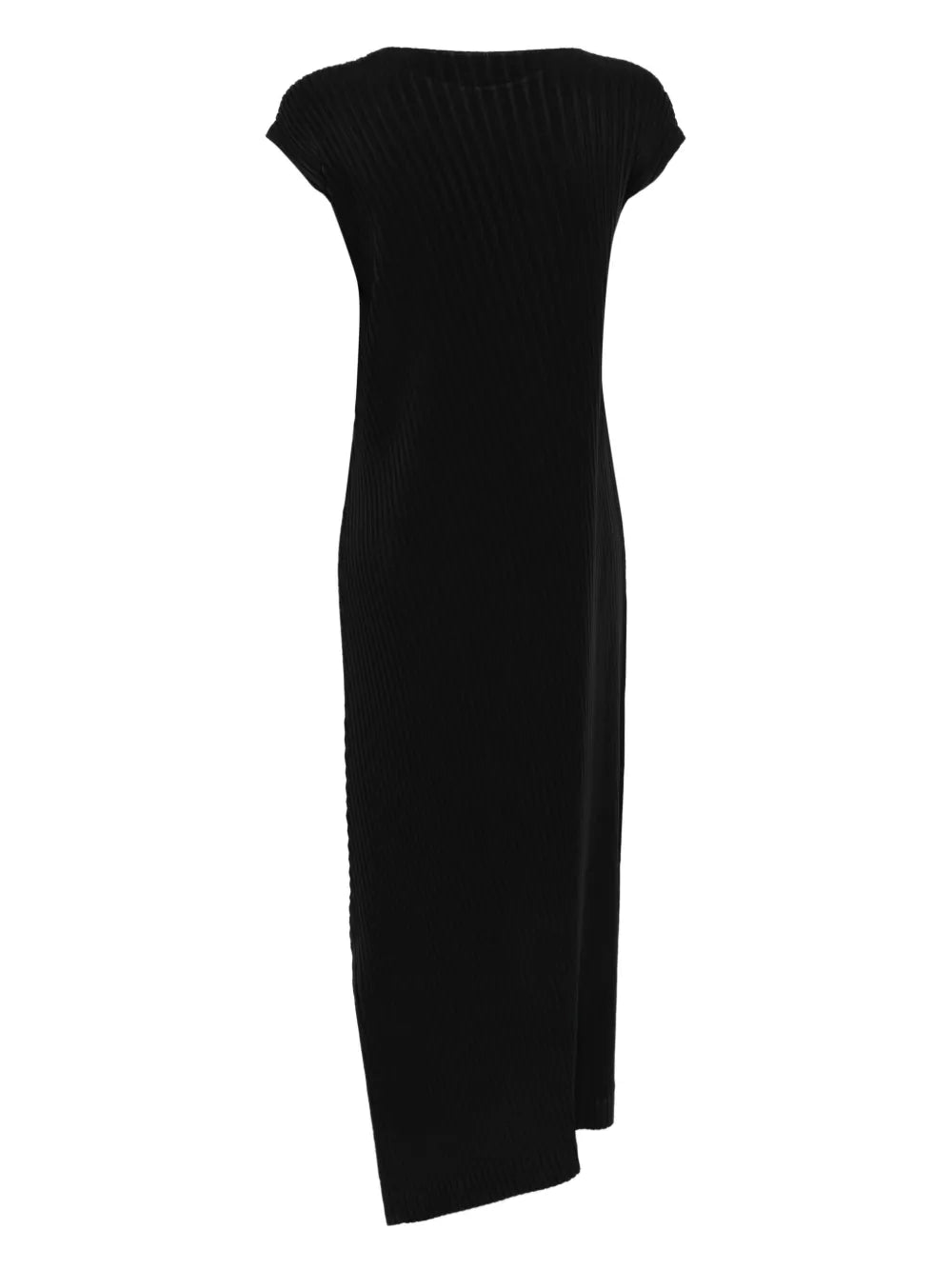 Vigor Pleats Solid Maxi Dress