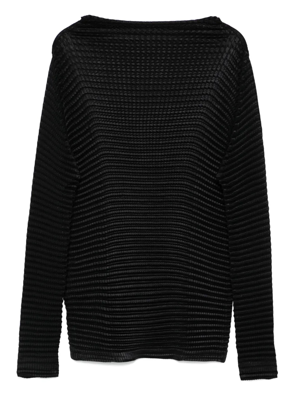 Suede Like Pleats Top
