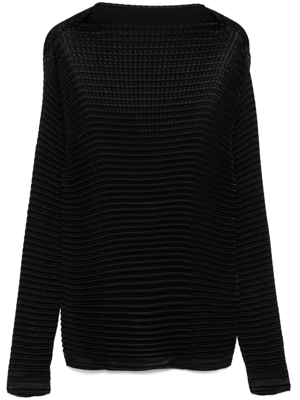 Suede Like Pleats Top
