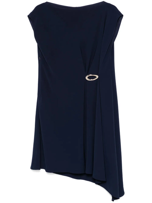 Draped-Detailing Mini Dress