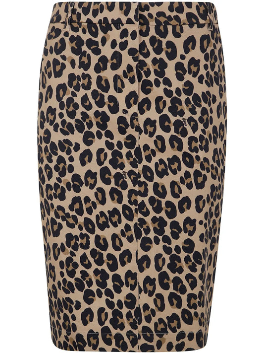 Leopard-Print Skirt