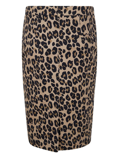 Leopard-Print Skirt