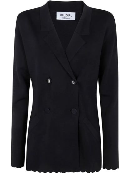 Scallop-Edge Blazer