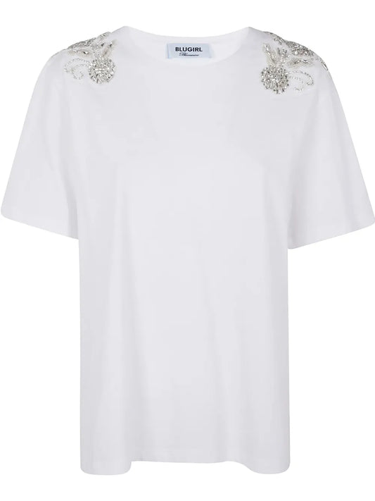 Crystal-Embellished T-Shirt