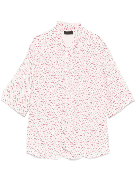 Monogram-Print Shirt