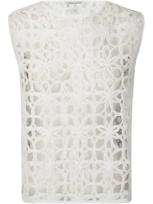 Open-Knit Tank Top