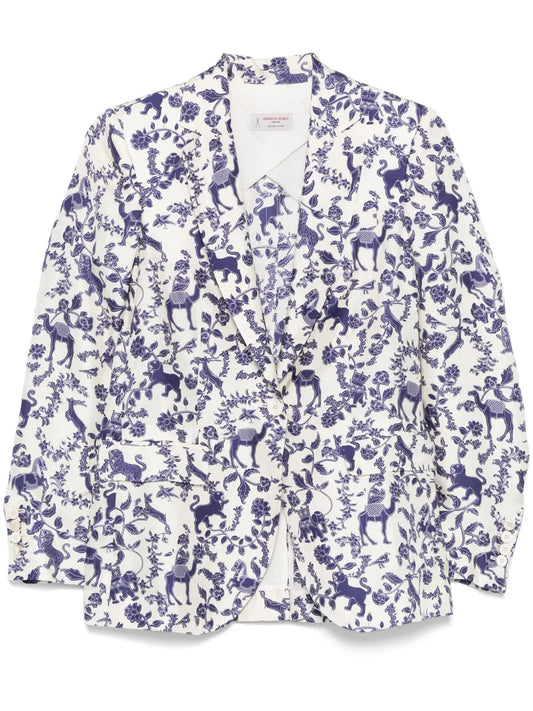 Printed Blazer