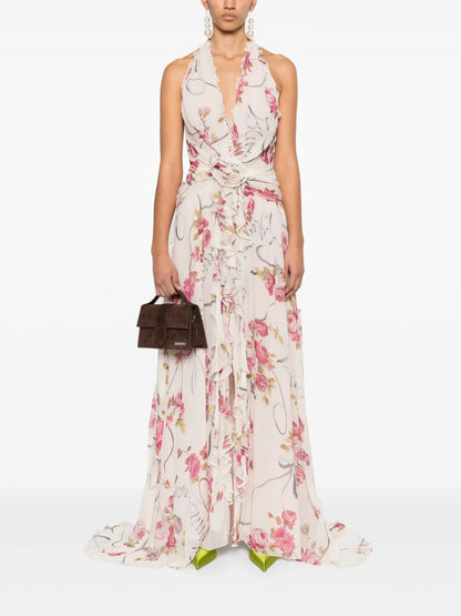 Floral-Print Maxi Dress