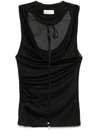 Cowl-Neck Tank Top