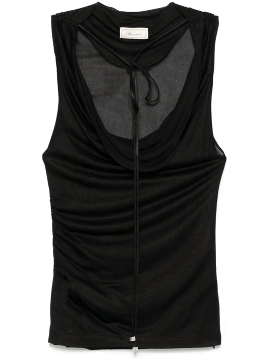 Cowl-Neck Tank Top