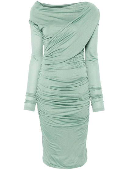 Draped Midi Dress