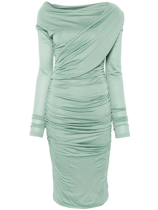 Draped Midi Dress