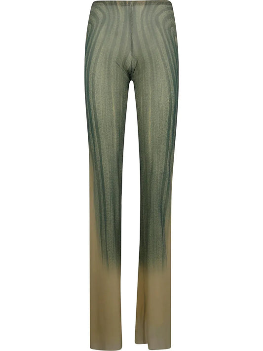 Spiral-Print Trousers