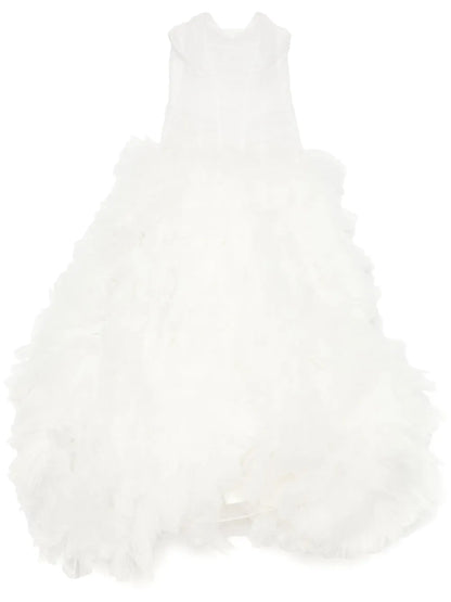 Ruched Tulle Gown