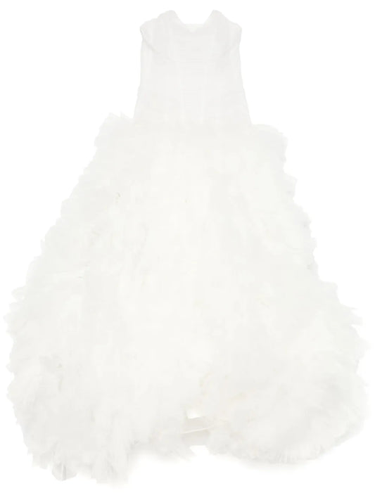 Ruched Tulle Gown
