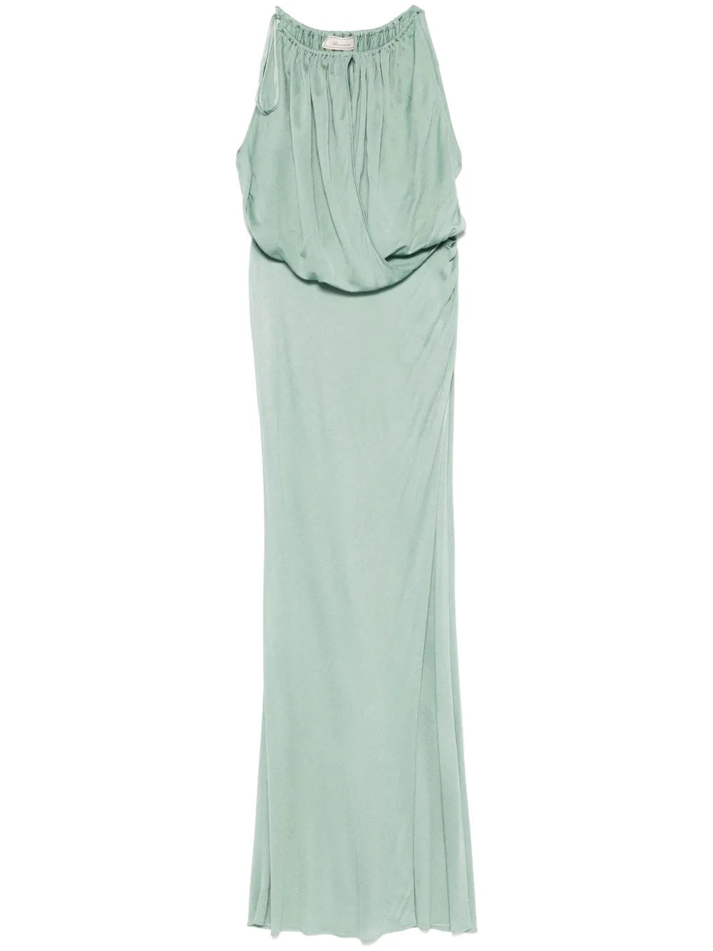 Draped-Detail Maxi Dress