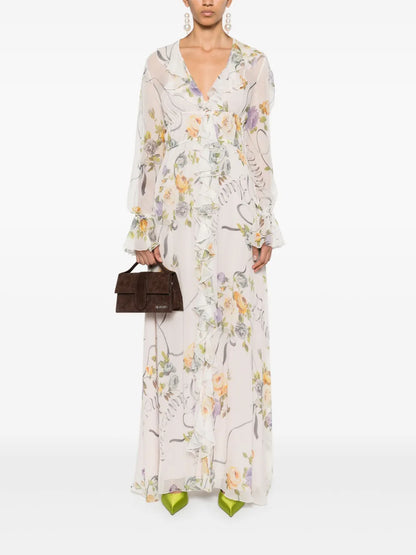 Floral-Print Maxi Dress