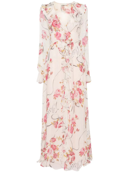 Floral-Print Maxi Dress