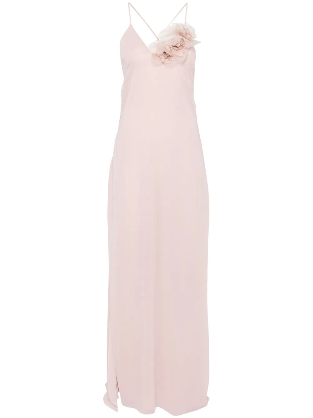 Floral-Appliqué Dress