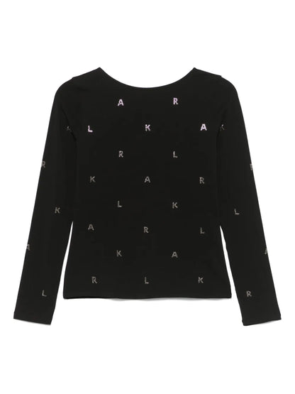 Rhinestone-Logo T-Shirt