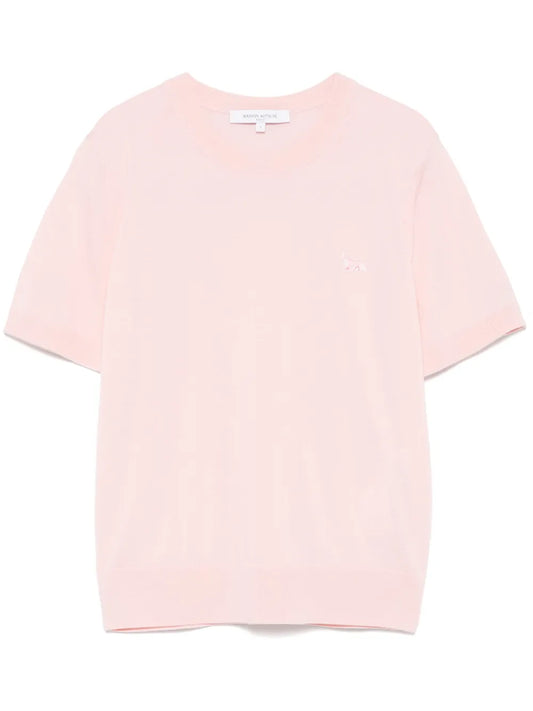 Baby Fox-Patch Knitted T-Shirt