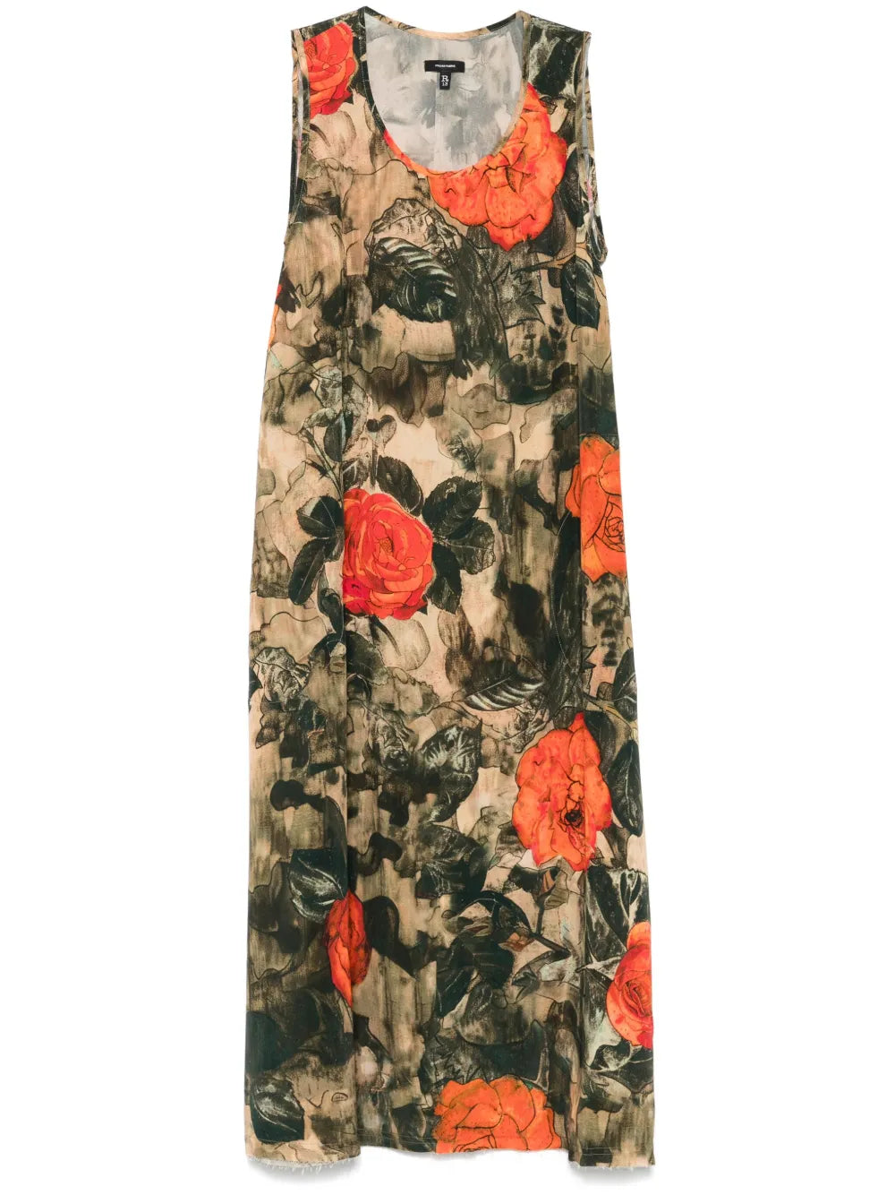 Floral-Print Midi Dress
