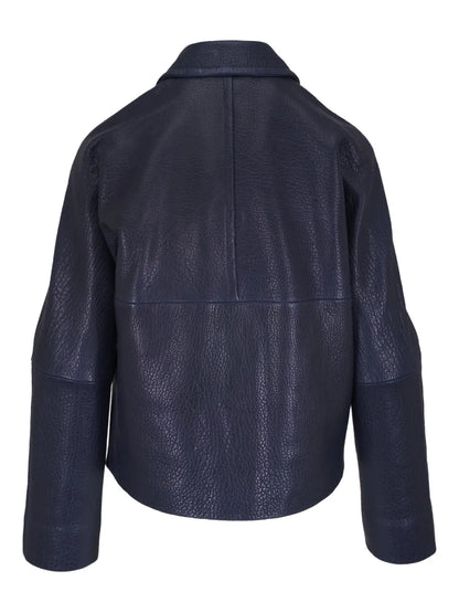 Textured Leather Jacket