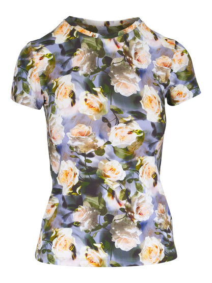 Floral-Print Blouse