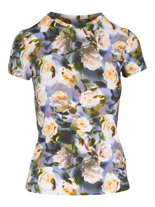 Floral-Print Blouse