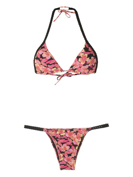 Floral-Print Bikini Set