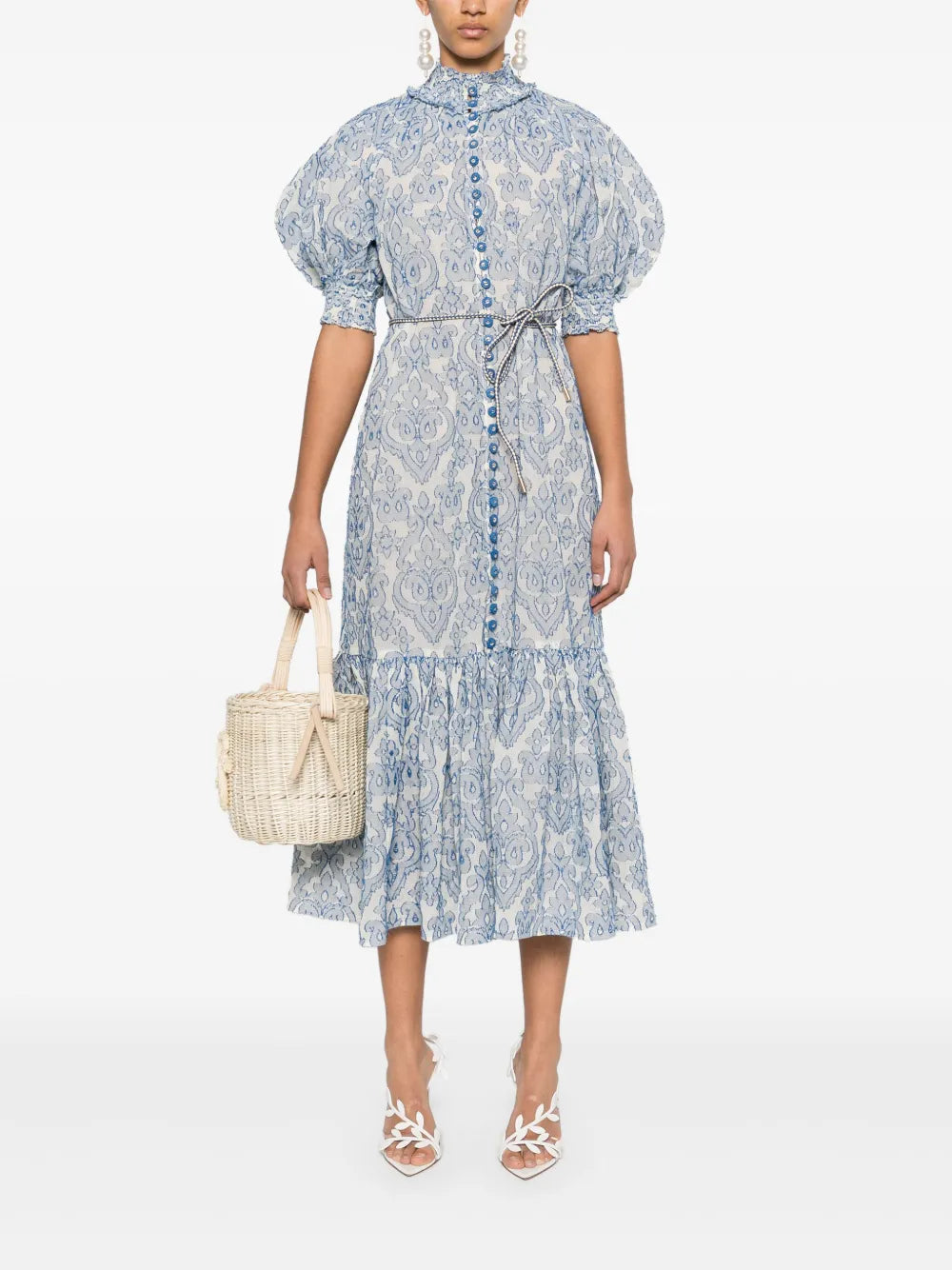 Wylie Lantern Midi Dress